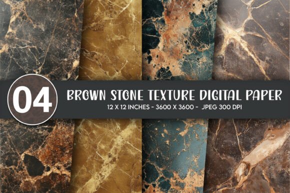 Brown Stone Texture Digital Paper: A Versatile Design Resource