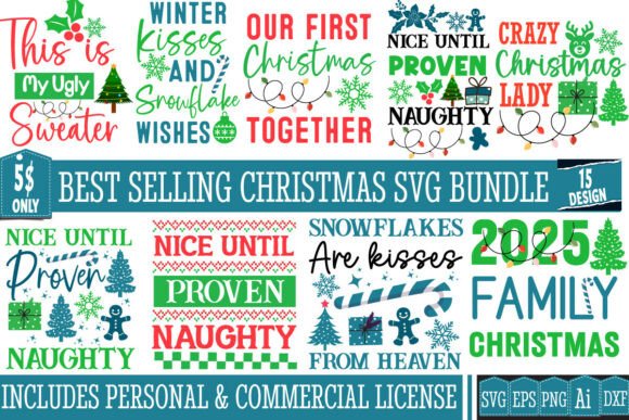 Christmas SVG Bundle: A Versatile Digital Crafting Resource