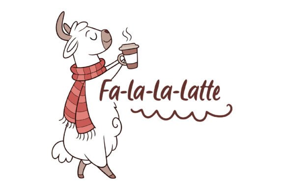 Embracing the Festive Spirit with Fa-la-la-Latte Christmas PNG