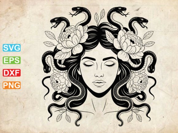 Exploring the Versatility of Medusa Floral Svg and Medusa Head Design