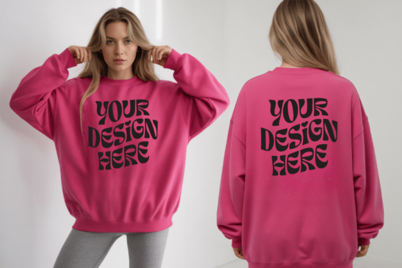 Gildan 18000 Front and Back Mockup: A Strategic Tool for Designers and Entrepreneurs