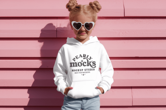 Gildan 18500B Hoodie Valentine Mockup 34