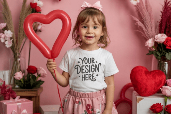 Kid's Valentine's Day Shirt Mockup 43: A Creative Solution for Designers and Parents