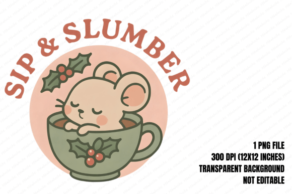 Mouse in Cozy Teacup PNG: A Whimsical Addition to Your Creative Projects