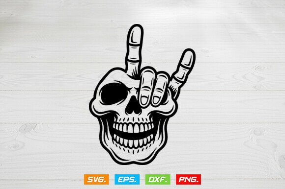 Rock N Roll Hand Sign Skull: A Symbol of Rebellion and Expression