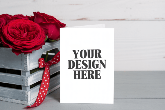 Valentines Day Greeting Card Mockup 4